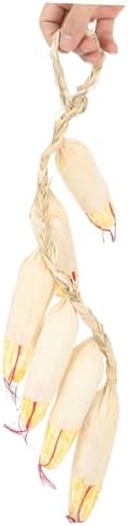 2Pcs Realistic Hanging Fake Corn Skewers Decor for Home Kitchen Garden Wall Ornament