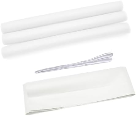 Pilipane Door Draft Stopper One Sided Under Door Blocker Soundproof Foam Tube 362 Inch White