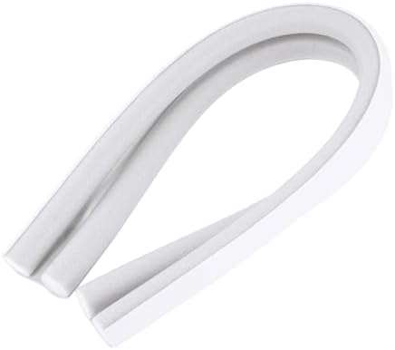 2Pcs White Door Draft Stoppers Adjustable Door Sweep for 30-36 Inches
