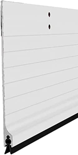 Aluminum Door Seal Strip with Draft Protection - 85cm Silver