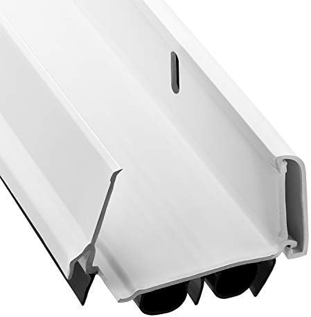 KS Hardware Adjustable Double Bubble Door Sweep 1 34 x 36 White 2 pk