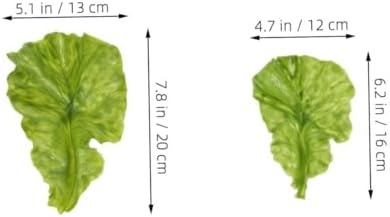Luxshiny 10pcs Lifelike Fake Leaves Artificial Vegetables for Home Decor Kitchen Displays and Photography Props