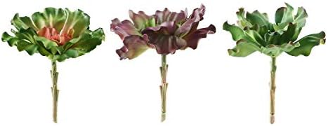 3 pcs 6 Inch Tall Assorted Echeveria Artificial Plants