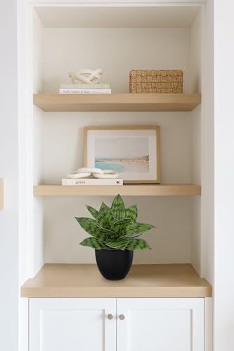 Hollyone Artificial Snake Plant 9 Inch Faux Agave Decor