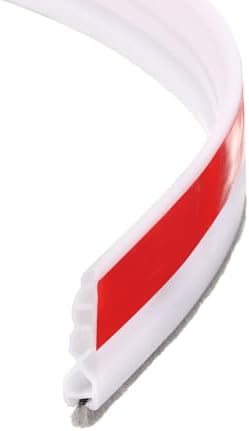 Uxcell Door Draft Stopper with Brush Self-Adhesive 3 Ft White