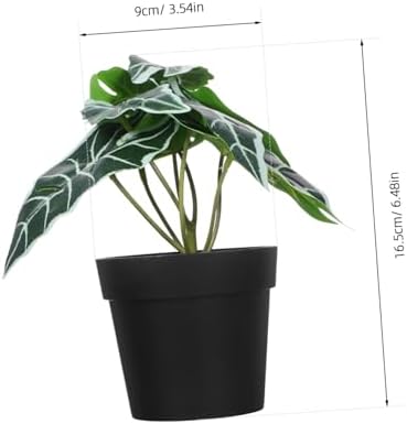 Mini Faux Greenery Plants Artificial Potted Plants for Office Desk Decoration