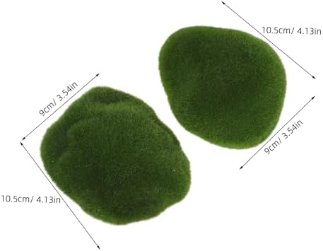 VICASKY 6pcs Artificial Moss Rocks for Home Decor Crafting