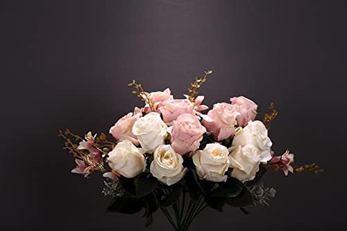 Artificial Roses with Stem for Wedding Decor and Home Use