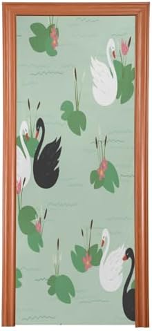 Susiyo Green Two Swans Halloween Door Cover
