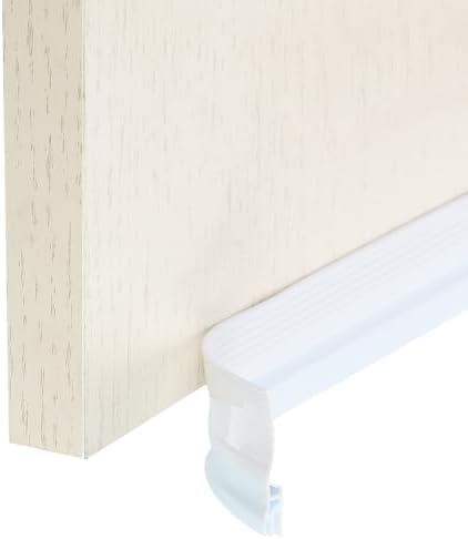 Uxcell Door Draft Stopper Weather Stripping Seal for Gaps White