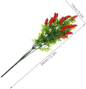LIFKOME 3pcs Realistic Chili Pepper Decorative Artificial Plants