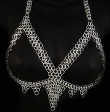 Medieval Chain Mail Bra for Re-G5
