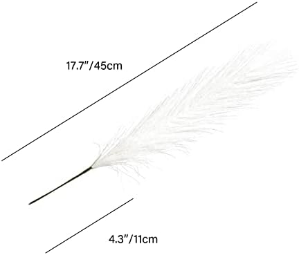 Mandys Ivory Silk Pampas Grass Bouquet 20 Stems