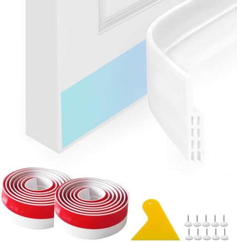 Daily Treasures 2 Pack Draft Stopper with Scraper and 10 Pushpins