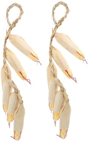 Unomor 2Pcs Realistic Artificial Corn Hanging Decor