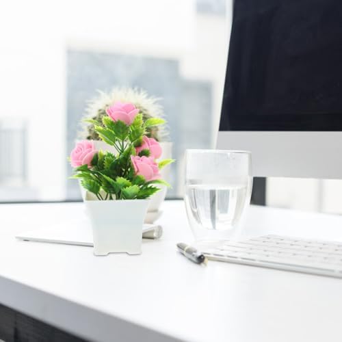 5PCS Artificial Potted Plant Set for Home and Office Decor