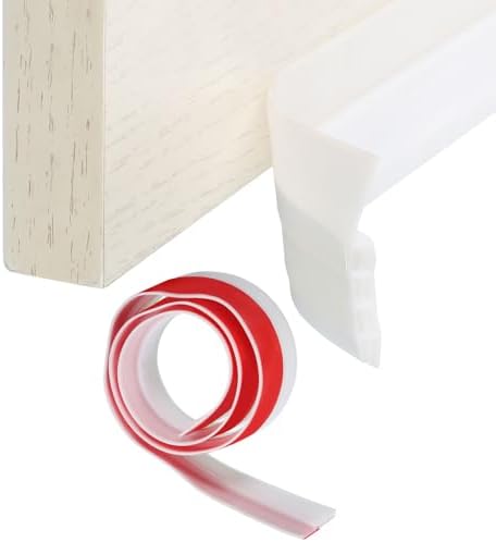 Uxceell 1 Pcs TPE Door Draft Stopper Soundproof Weather Stripping
