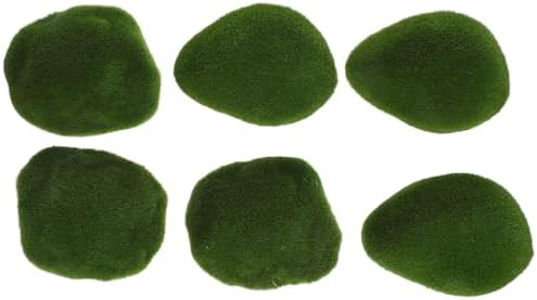 6pcs Decorative Fake Moss Balls for Home Garden Decor