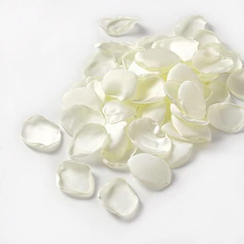 DJBM Silk Rose Petals 200PCS Ivory Wedding Decor