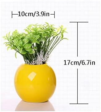 Grey Artificial Plants in Ceramic Pots for Home Decor