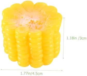 3pcs Realistic Corn Decor Models for Home Kitchen Display and Educational Use