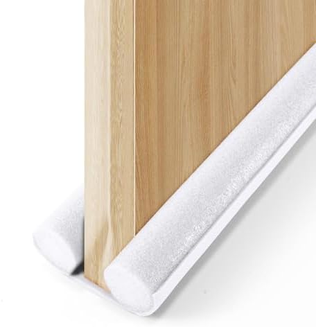 Adjustable Door Draft Stopper for Bottom of Door 366 Inch White