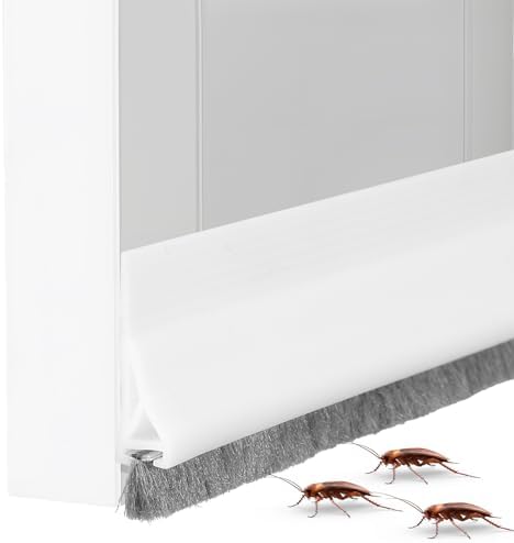 YBEATY Door Draft Stopper with Brush for Bottom Door Sealing