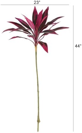 2Pcs Artificial Cordyline Red Plants for Home Office Decor