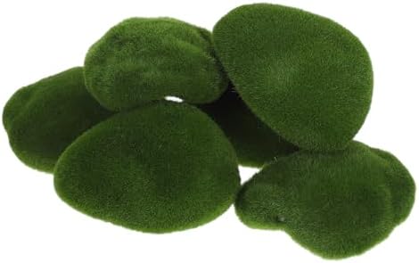 6pcs Artificial Moss Balls for Indoor Outdoor Decor