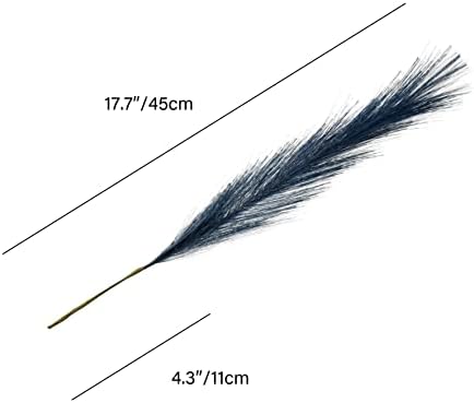Mandys Blue Silk Pampas Grass Bouquet 20 Stems