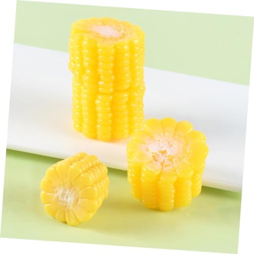 3pcs Realistic Corn Decor Models for Home Kitchen Display and Educational Use