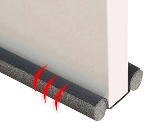 Door Draft Stopper for Bottom of Door Weather Stripping Windproof Blocker