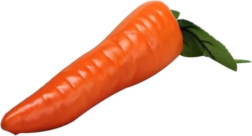 1Pc Orange Artificial Carrot Home Decor Reusable Plastic Vegetable