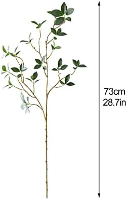 DULRLLY 3 Pcs Artificial Ficus Branches Leaf Spray