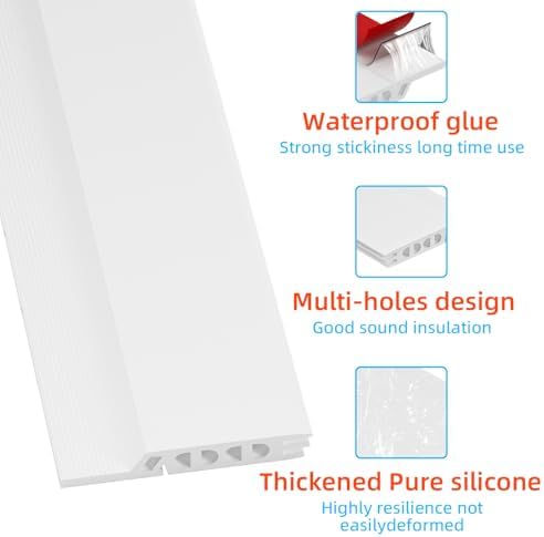 Cyzarize Door Draft Stopper 78 Inch White