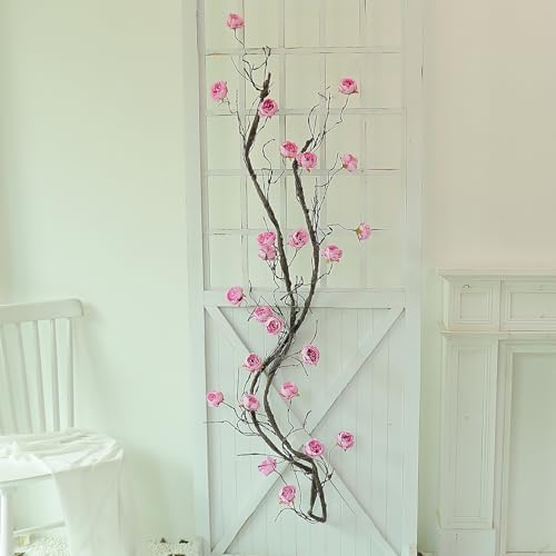 300cm Large Flexible Artificial Tree with Peony Flowers for Wedding and Christmas Decor