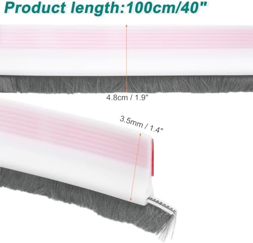 Uxcell Door Sweep Draft Stopper 40 Inch White