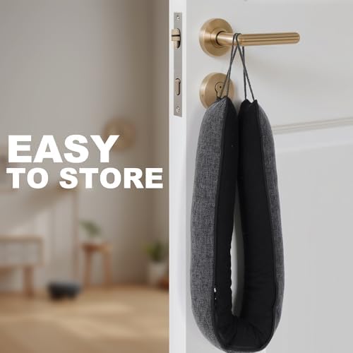 UUYUUY Door Draft Stopper Drak Grey 38 Inch All-Season Gap Filler