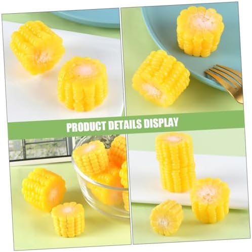3pcs Realistic Corn Decor Models for Home Kitchen Display and Educational Use