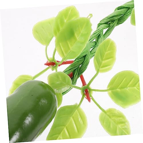 5pcs Artificial Chili Pepper Wall Hanging Decor for Kitchen and Home