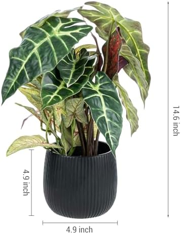 MyGift 14 Inch Artificial Plants Tabletop Display