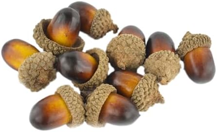 IMIKEYA 141pcs Halloween Artificial Pumpkins Acorns and Maple Leaves Decor