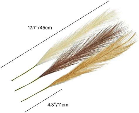 Mandys Shades of Brown Silk Pampas Grass Bouquet 20 Stems