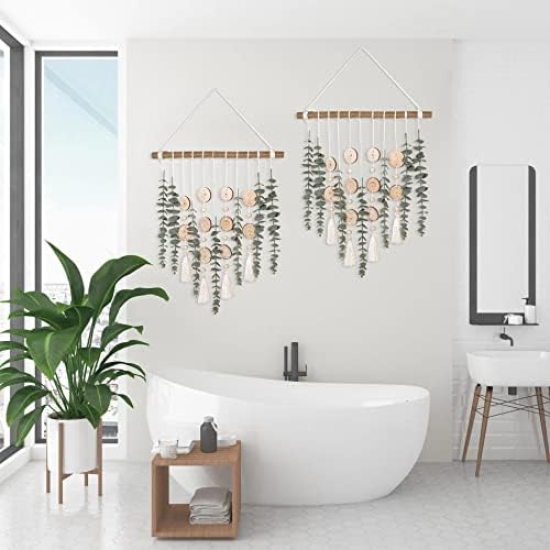 Boho Wall Decor Artificial Eucalyptus Leaves Hanging Plant