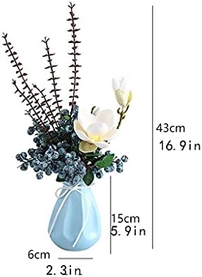 Realistic Artificial Flower Bouquet with Vase