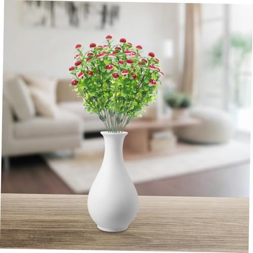3pcs Realistic Faux Mushroom Branches for Home Decor