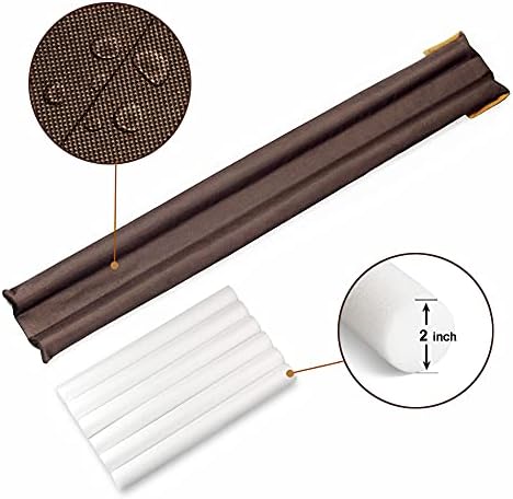 Waterproof Twin Door Draft Stopper 30 to 36 Inches Adjustable