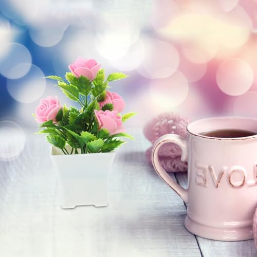 5PCS Artificial Potted Plant Set for Home and Office Decor