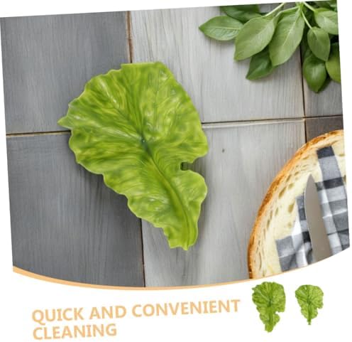 Luxshiny 10pcs Lifelike Fake Leaves Artificial Vegetables for Home Decor Kitchen Displays and Photography Props