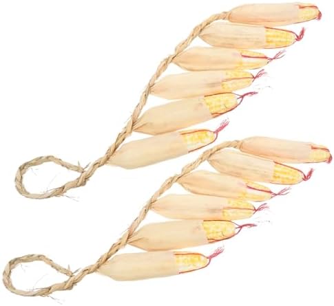 2Pcs Realistic Vegetable Corn Hanging Decor for Home and Kitchen